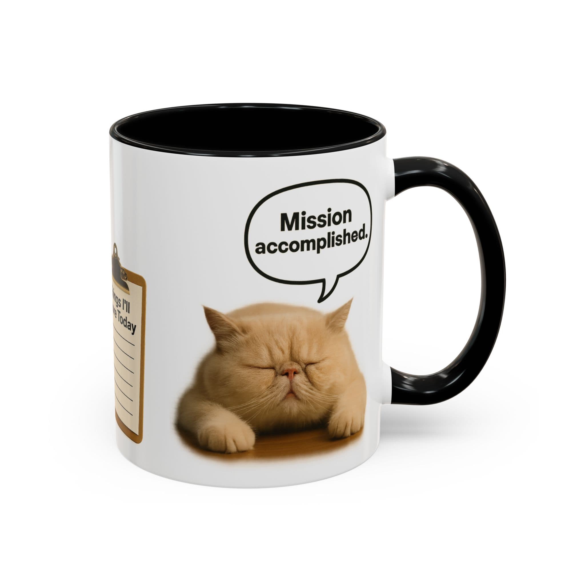 Cat Mug Funny Work from Home Gift | Productivity Optional Flat Nose Persian Cat | Office Humor Coffee Cup | AlvixVerse Made to Order