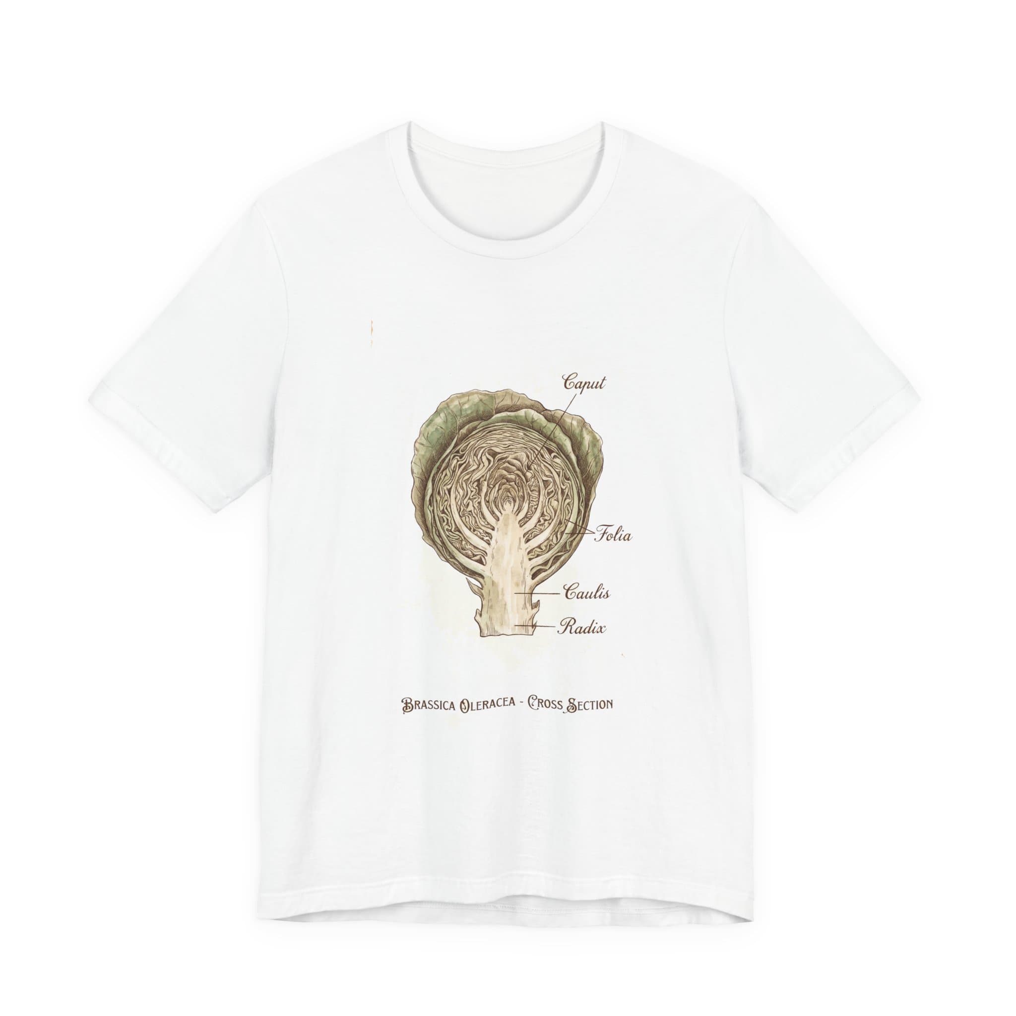 Cabbage Crush 2026 | Scientific Botanical Cross-Section V9 | Unisex Graphic Tee